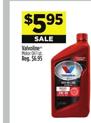 Dollar General Valvoline motor oil offer