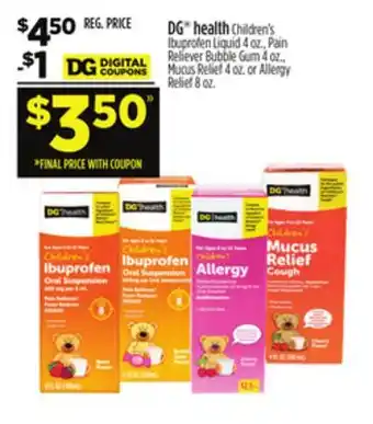 Dollar General Dg health offer