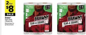 Dollar General Brawny paper towels offer