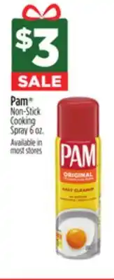 Dollar General Pam non-stick cooking spray offer