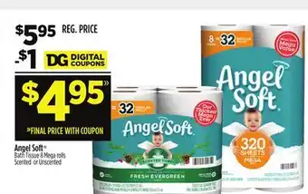 Dollar General Angel soft bath tissue offer
