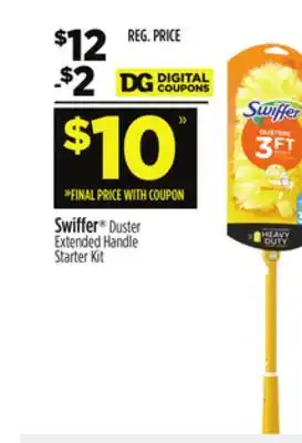 Dollar General Swiffer duster extended handle starter kit offer