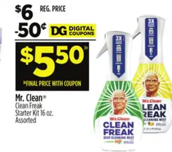 Dollar General Mr. clean clean freak starter kit offer