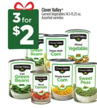 Dollar General Clover valley canned vegetables offer