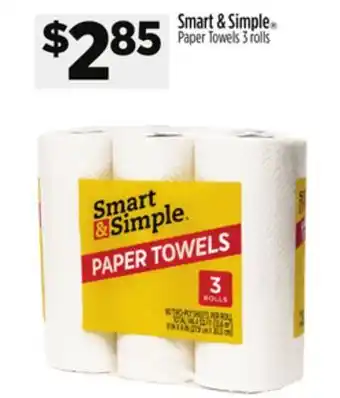 Dollar General Smart & simple paper towels offer