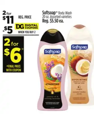 Dollar General Softsoap body wash offer