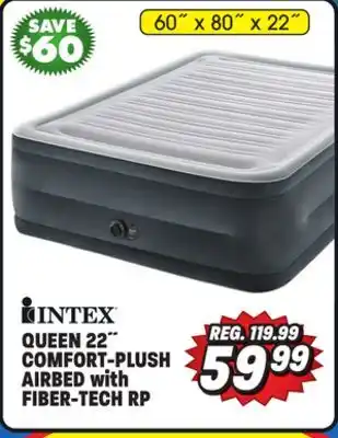 Big 5 Intex queen 22 comfort-plush airbed with fiber-tech offer