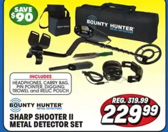 Big 5 Bounty hunter sharp shooter ii metal detector combo offer