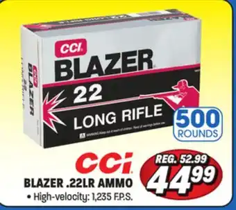 Big 5 Cci blazer .22 long rifle high-velocity ammo offer