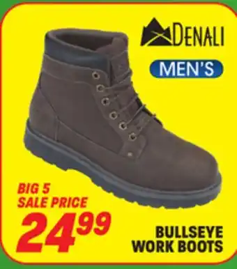Big 5 Denali bullseye men's work boots offer