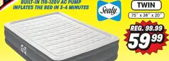 Big 5 Sealy tritech twin 20 air mattress with built-in ac pump offer