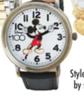 Big 5 Disney adult 100th anniversary antique mickey mouse moving hands watch offer