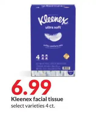 Hy-Vee Kleenex facial tissue offer