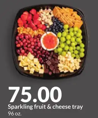 Hy-Vee Sparkling fruit & cheese tray offer