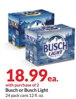 Hy-Vee Busch or busch light offer
