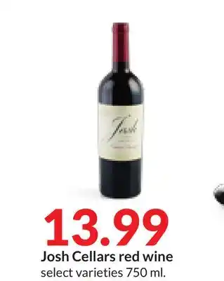 Hy-Vee Josh cellars red wine offer
