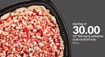 Hy-Vee 12 shrimp & imitation crab cocktail tray offer