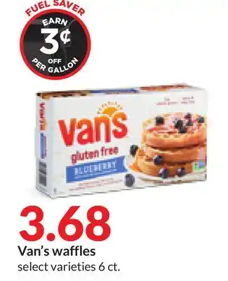 Hy-Vee Van's waffles offer