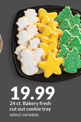 Hy-Vee 24 ct. bakery fresh cut out cookie tray offer