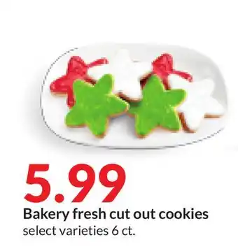 Hy-Vee Bakery fresh cut out cookies offer