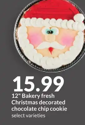 Hy-Vee 12 bakery fresh christmas decorated chocolate chip cookie offer
