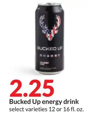 Hy-Vee Bucked up energy drink offer