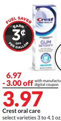 Hy-Vee Crest oral care offer
