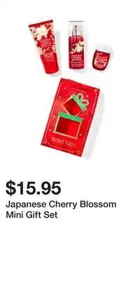 Bath & Body Works Japanese cherry blossom mini gift set offer