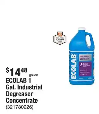 The Home Depot Ecolab 1 gal. industrial degreaser concentrate offer