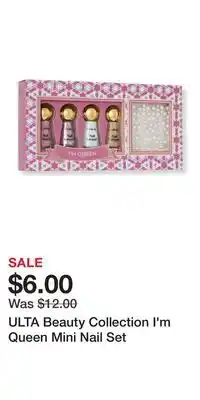 Ulta Beauty Ulta beauty collection i'm queen mini nail set offer