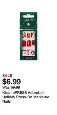 Ulta Beauty Kiss impress adorabell holiday press-on manicure nails offer