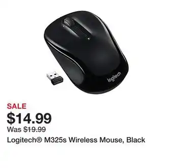 Office Depot Logitech m325s wireless mouse, black offer