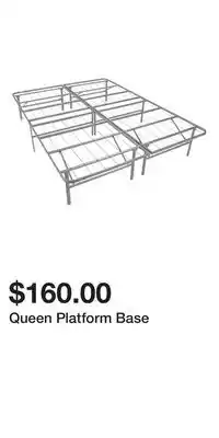 Big Lots Queen platform base offer