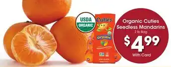Ralphs Organic cuties seedless mandarins offer