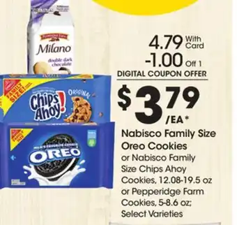 Ralphs Nabisco family size oreo cookies offer