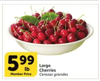 Albertsons Large cherries offer