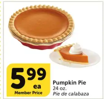 Albertsons Pumpkin pie offer