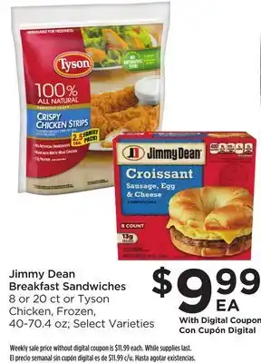 Food 4 Less Jimmy dean breakfast sandwiches offer