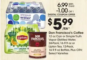 Ralphs Don francisco's coffee offer