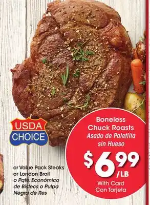 Ralphs Boneless chuck roasts offer
