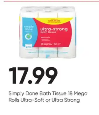 Stater Bros Simply done bath tissue offer
