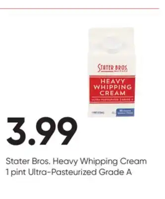 Stater Bros Stater bros. heavy whipping cream offer