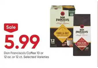 Stater Bros Don francisco's coffee offer