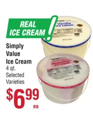 Smart & Final Simply value ice cream offer