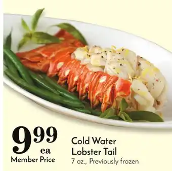 Pavilions Cold water lobster tail offer