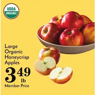 Pavilions Large organic honeycrisp apples offer