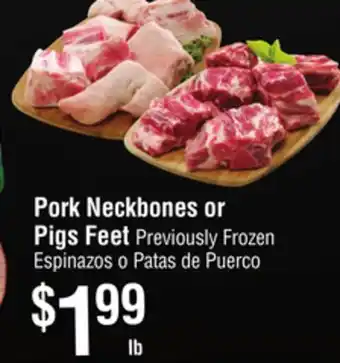 Smart & Final Pork neckbones or pigs feet offer
