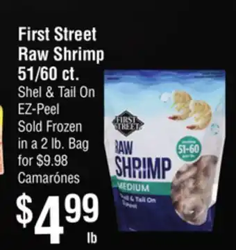 Smart & Final First street raw shrimp offer