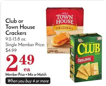 Pavilions Club or town house crackers offer