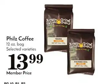 Pavilions Philz coffee offer